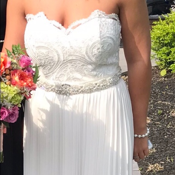 Ivory prom dress - Picture 3 of 3